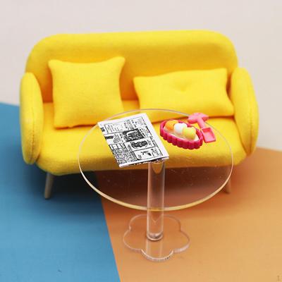 1 12 möbel Seite Tisch Miniatur Puppenhaus Runde Dekorationen Puppe Haus Ende für