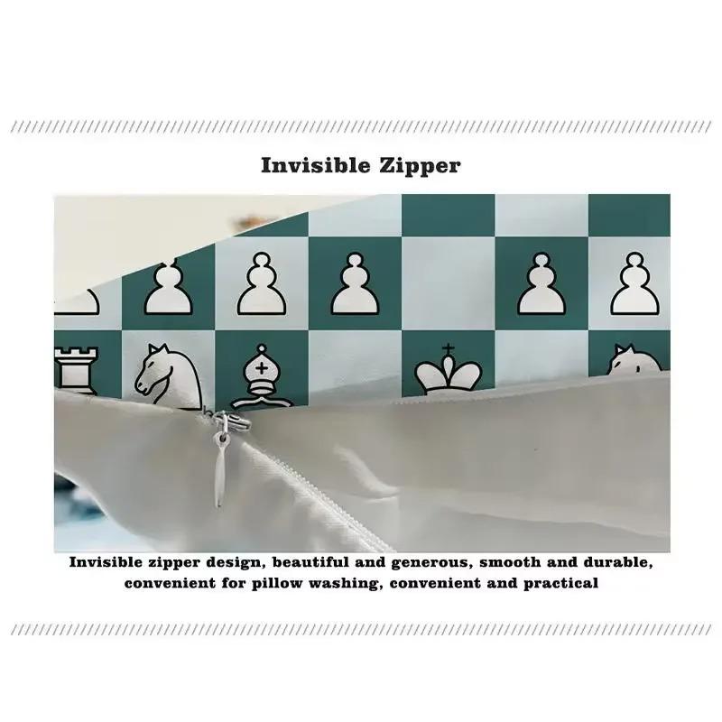 Easter Bunny Pillow Covers Decorate Polyester 100% Zipper Closure Printed Cushion Cases for Home & Office Decor Pillowcase