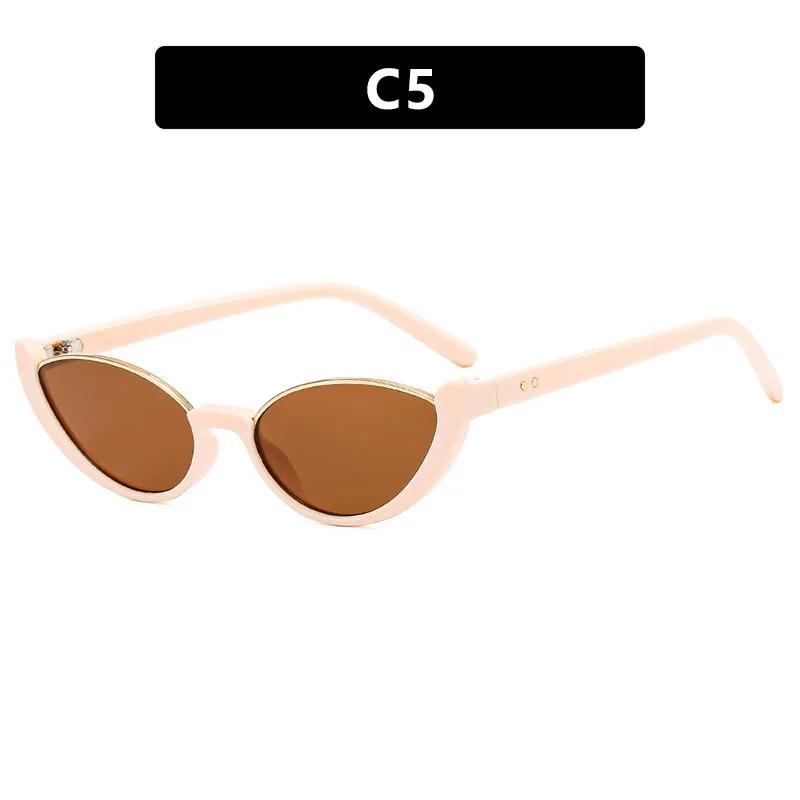 Women's Half Frame Sunglasses Metal Hinge Personalized Avant-garde Sunglasses& Accessories