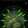 VA VA VOOM Fine Steel Belt Men's Watch Hollow Watch European and American Business Simple Quartz Waterproof Watch