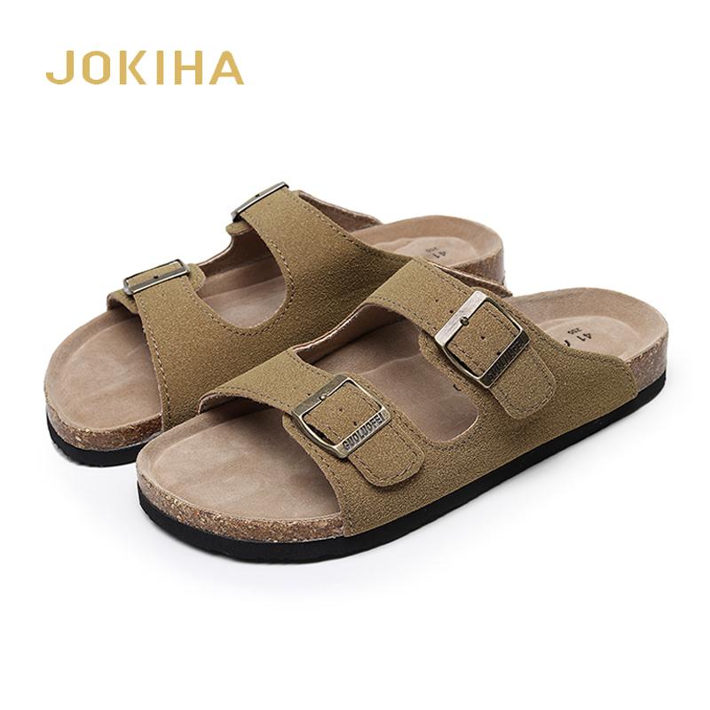 Fashion 2024 Summer Men's Mule Clogs Slippers High Quality Classic Two Buckle Cork Slides Sandals Footwear For Men Women Unisex 35-46