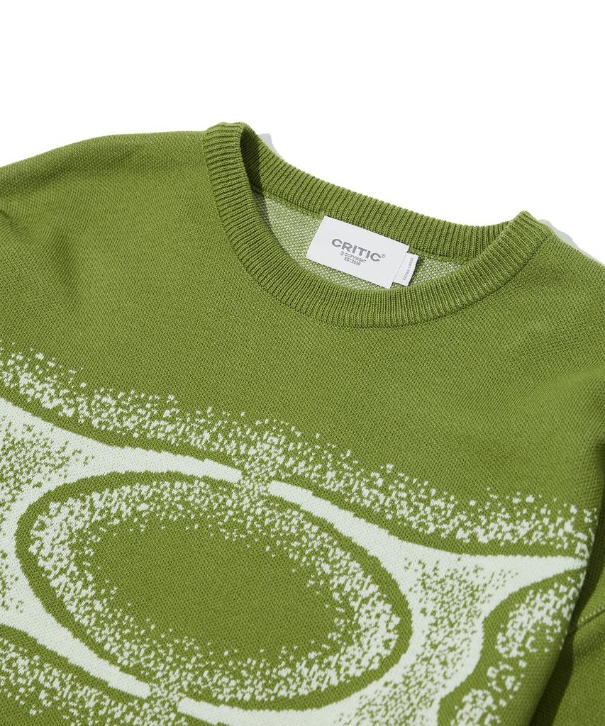 CRITIC Wormhole Noise Knit Green
