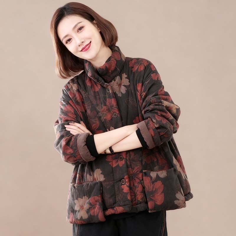 Kabát pro ženy Zesílený Podzim Zima Větruodolný Nadměrný Vodotěsný Ležérní Bunda