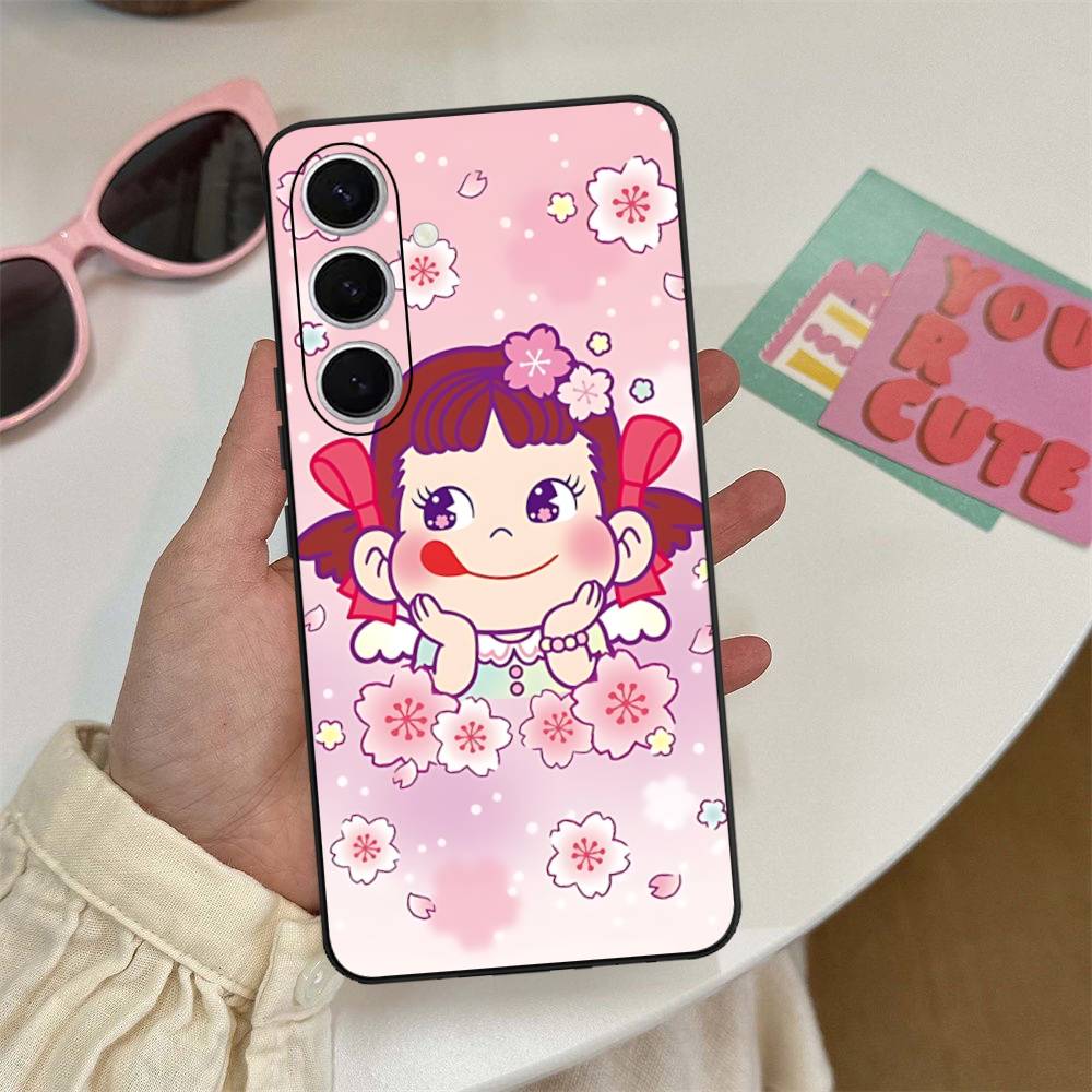 Brand P-peko Chan Lovely Girl Phone Case For Samsung S 24 Fe 25 Ultra Plus 20 Lite 21 30 22 23 24 22 Ultra 5G Fundas
