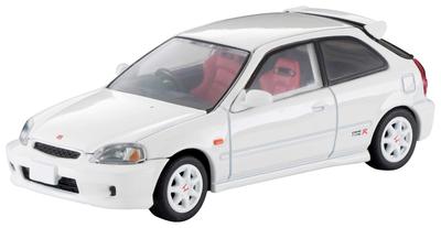 Tomytec Tomica Limited Vintage Neo Scale Honda Civic Type R 1999 White First Order Limited Finished Product 1/64 LV-N165c (Manufacturer's Edition)