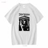 Iron Reagan Rewind Schwarzes T-Shirt vintage gewaschen Vielseitiges leicht stilvolles Oberteil für den Alltag Mode Lässig Dehnbar