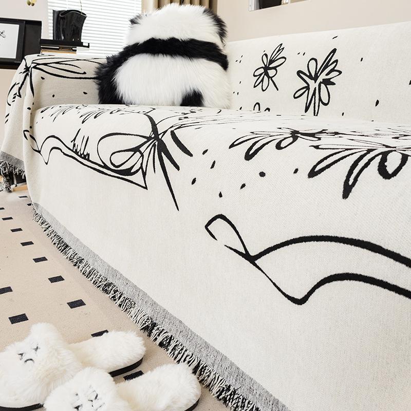 

Чехол для дивана из синели с защитой от царапин, универсальный всесезонный новый чехол, универсальный универсальный противоскользящий коврик, одеяло 180*130cm