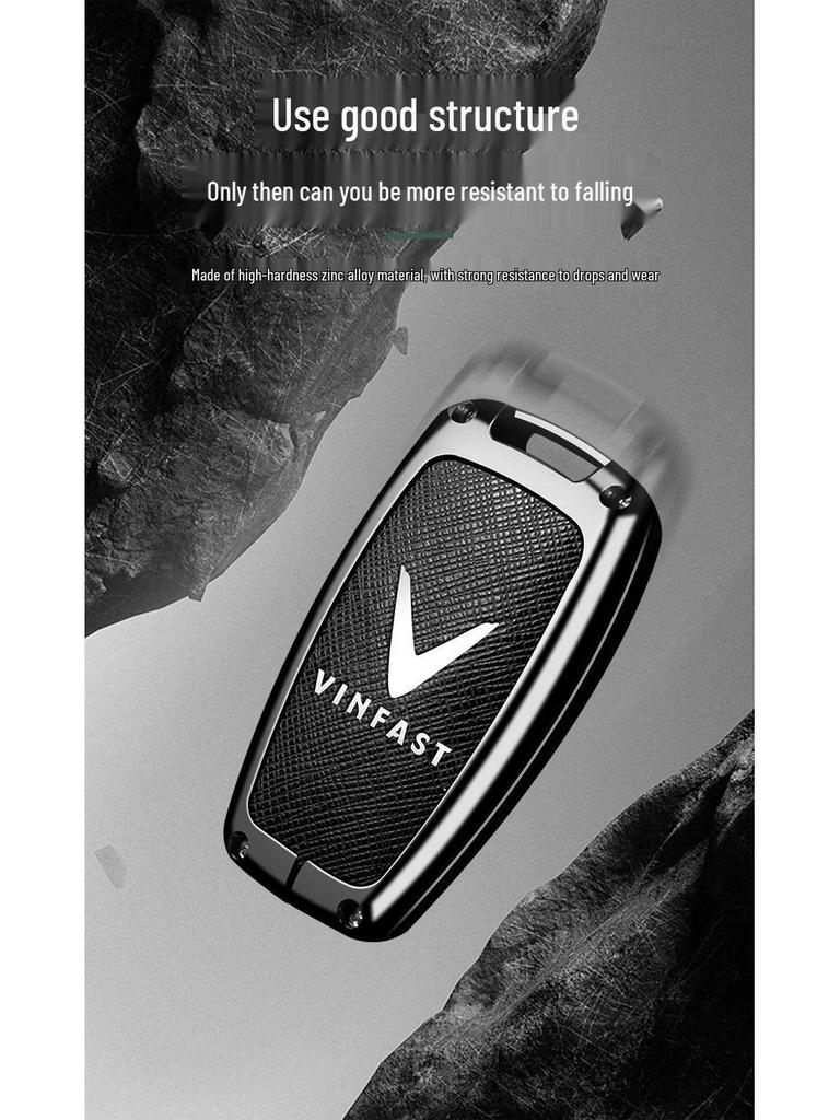 Vinfast Vietnam Car Key Case for Zhonghua V5/VF8 VF3/5/9 with Premium Keyring Buckle