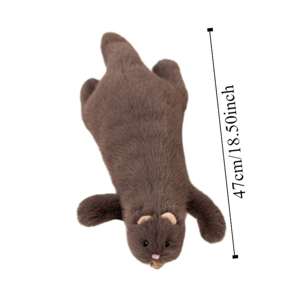 Realistisches Design Plüsch Frettchen Kuscheltier Lebensechte Erscheinung Frettchen Stofftier Kindergeschenk