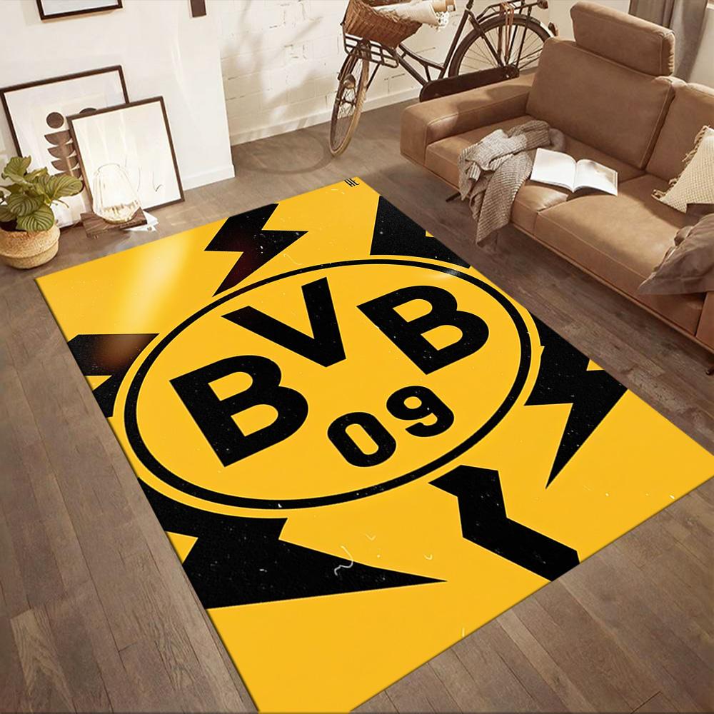 Borussia Dortmund Carpet Suitable For Hallway Game Room Balcony Bedrooms Antislip Rug Decorate Offices Perfect Gift For Valentine'S Wedding Birthday