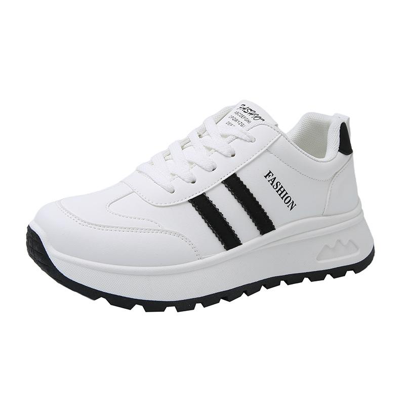 

2025 spring new popular casual shoes children light and comfortable little white shoes thick-soled versatile sports shoes flat-soled 40 белый