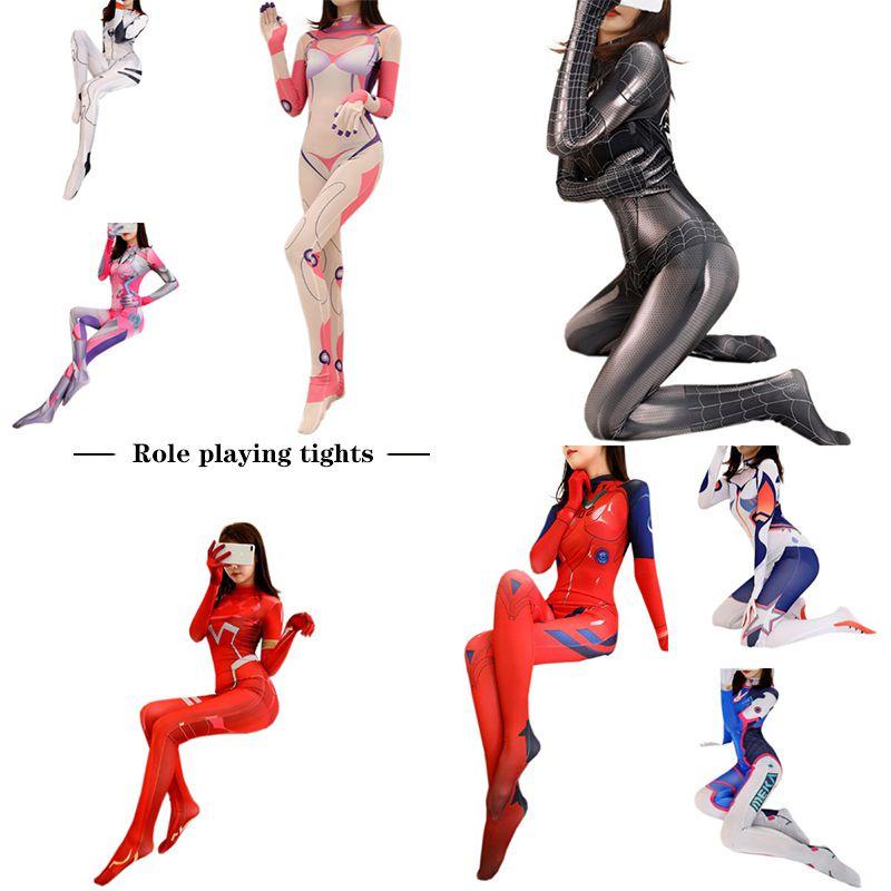 Anime Overwatch Cosplay Costumes Sexy Tights Jumpsuit Halloween Costumes Women