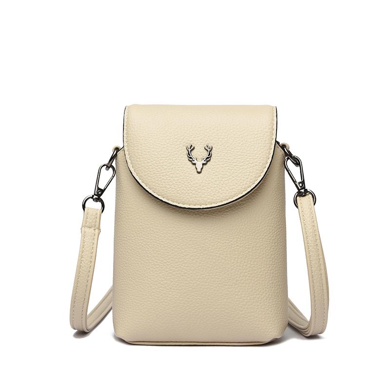 Fashion Small Shoulder Bag for Smartphone Ladies Mobile Phone Bag Zipper Flap Famous Brand Soft Leather Crossbody Bags for Women