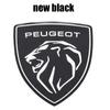 1pcs ABS 100mm 78mm Car Front logo Rear Bumper tail door trunk sticker car rear BEmblem sticker styling Accessories For Peugeot