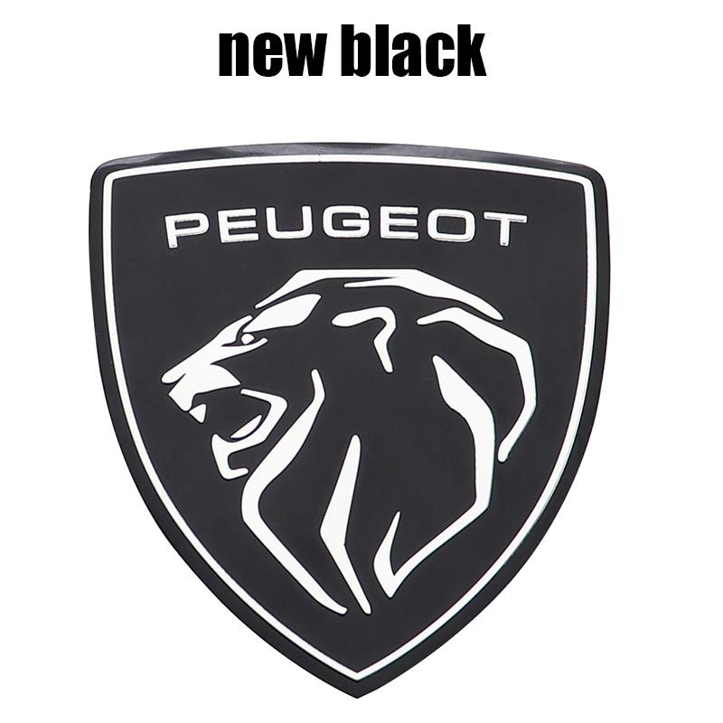 1pcs ABS 100mm 78mm Car Front logo Rear Bumper tail door trunk sticker car rear BEmblem sticker styling Accessories For Peugeot