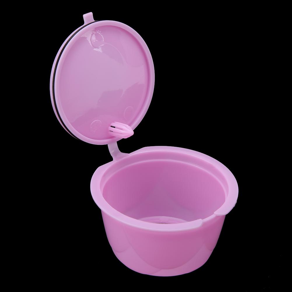 5Pcs Reusable Refillable Coffee Machine Capsule Cup Fit for DOLCE GUSTO Series Coffee MakerPurple