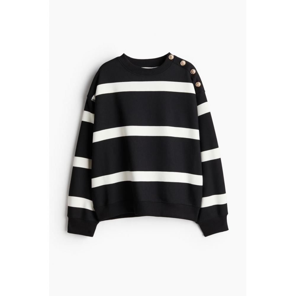 

Толстовка HM черно-белая полоска