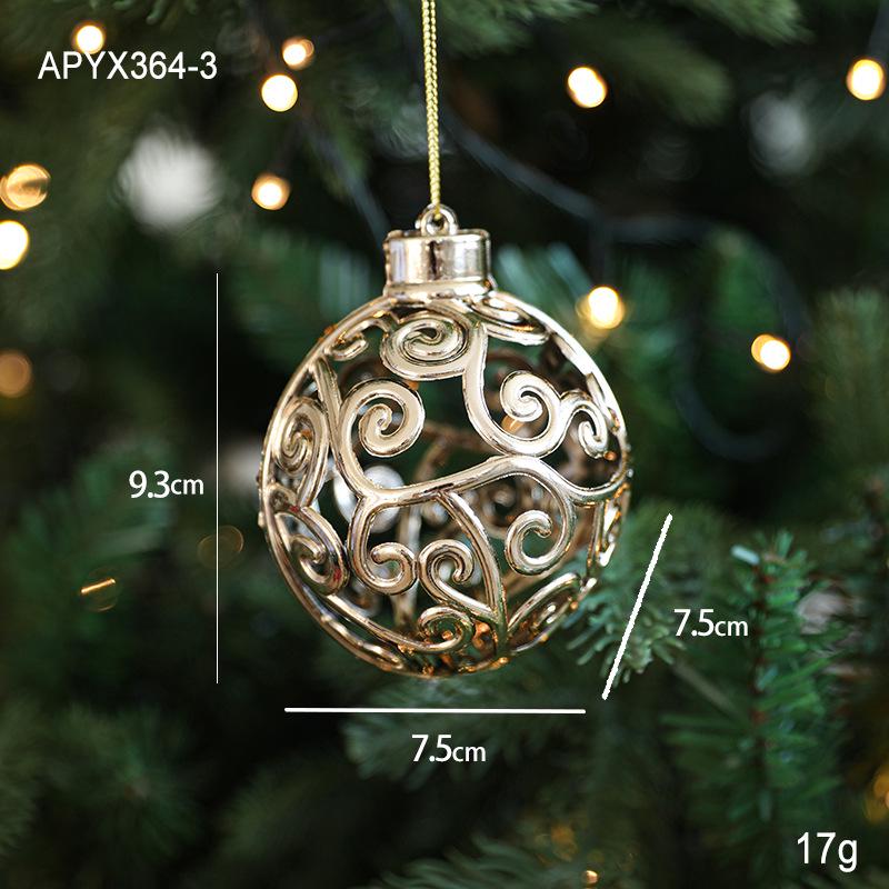 Cross-border Electroplated Christmas Tree Ornaments: Golden Snowflake & Reindeer Pendants