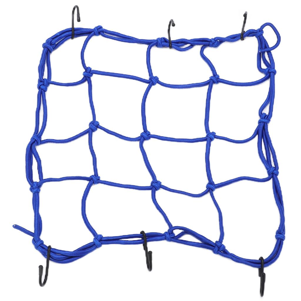 Cargo Net Nylon Tough Elastic Luggage Net with Hooks for Road Mountain Bicycles Motorcycles