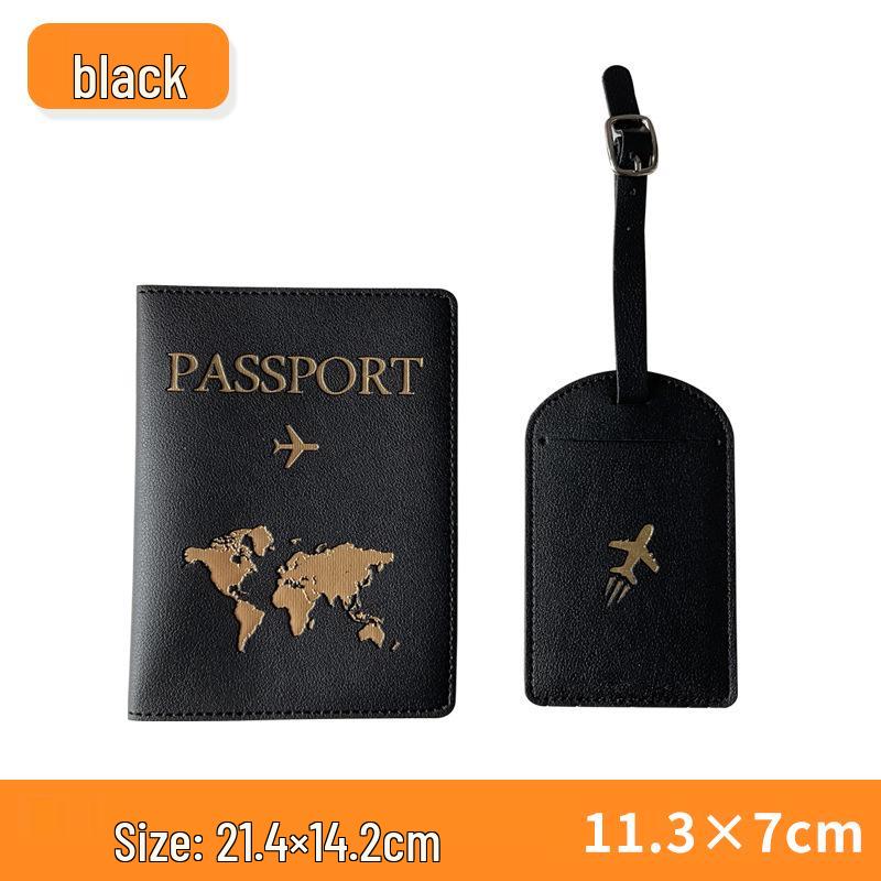 Set di Etichette Multicolore per Passaporto e Bagaglio Transfrontaliero - Organizer Multifunzionale in Pelle PU (Logo Personalizzabile)