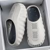 Men's Breathable Closed-Toe Summer Sport Slippers with Soft Sole and Foot Massage Feature