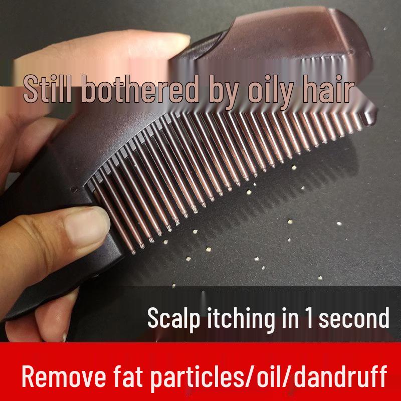 Oil Control Hair Comb: No-Wash, Anti-Dandruff, Press To Remove Oil.