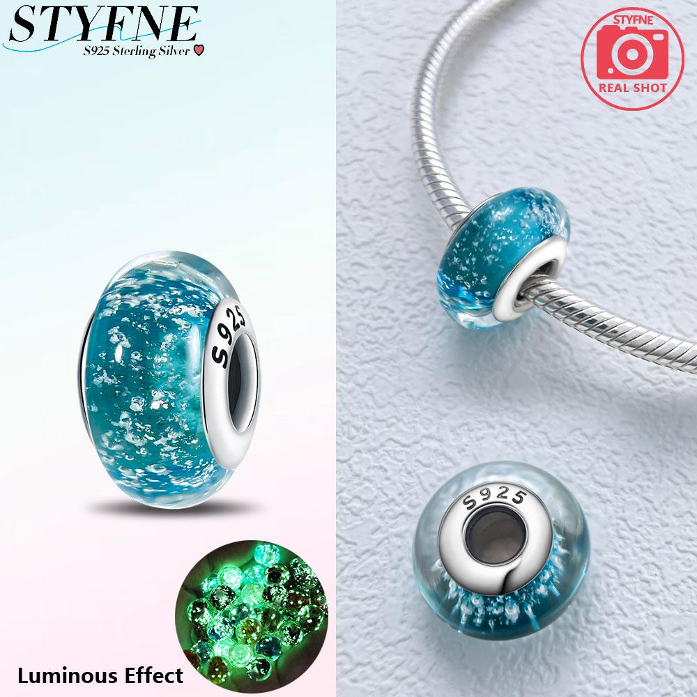 Peculiar Murano Glass Bead Butterfly Colorful Starry Sky Beads Fit Bracelet Women Diy Gift Murano Accessories Jewelry