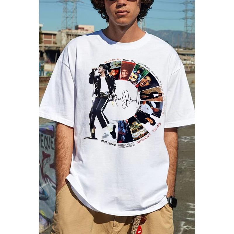 Michael Jackson Fans Tee Vintage Oversized Streetwear 3D T-shirt Casual Loose Trendy Soft Top Female Male Clothing