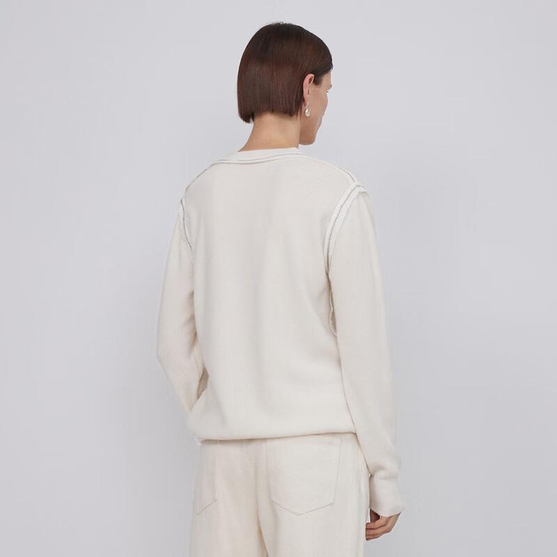 LESS Women's Cashmere Blend Pullover Sweater
