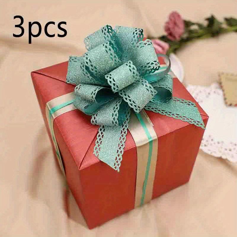 

3 шт. Детская подарочная упаковочная лента ко дню рождения Свадебная лента для украшения свадебного автомобиля Украшение свадебной комнаты Цветочный шар. 3pcs зелёный