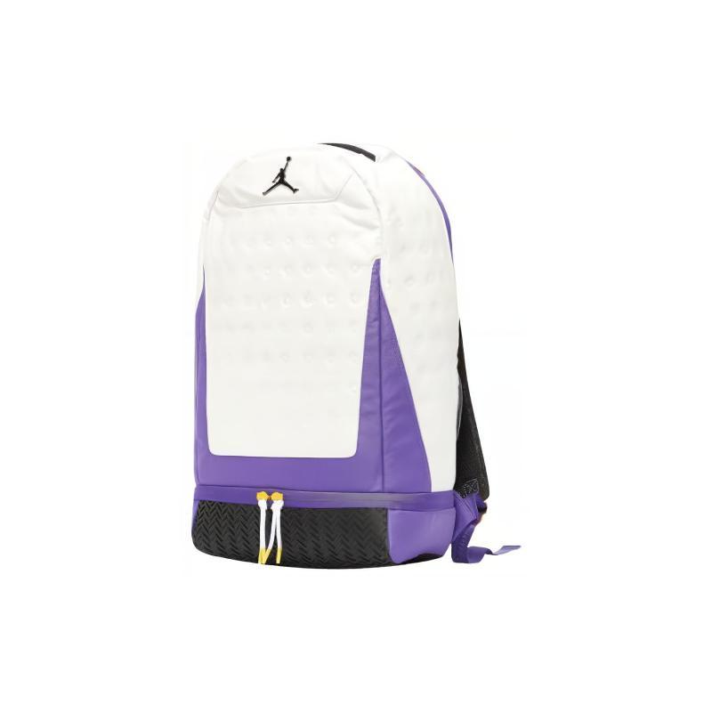 Jordan Polyester Laptoptassen Basketbaltassen Rugzak Unisex Lakers Kleurenschema/Paars Goud Jordan 9A1898-P6N