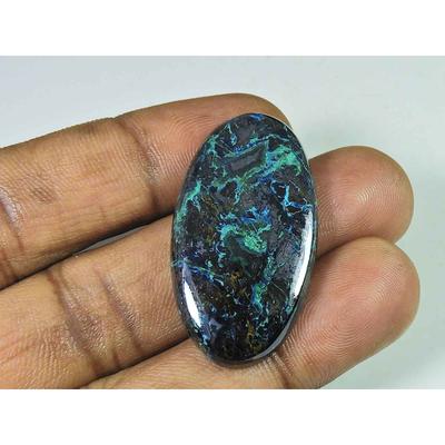 21X38X5MM Natural Shattuckite Oval Cabochon Loose Gemstone for Jewelry 60Cts SK-4476