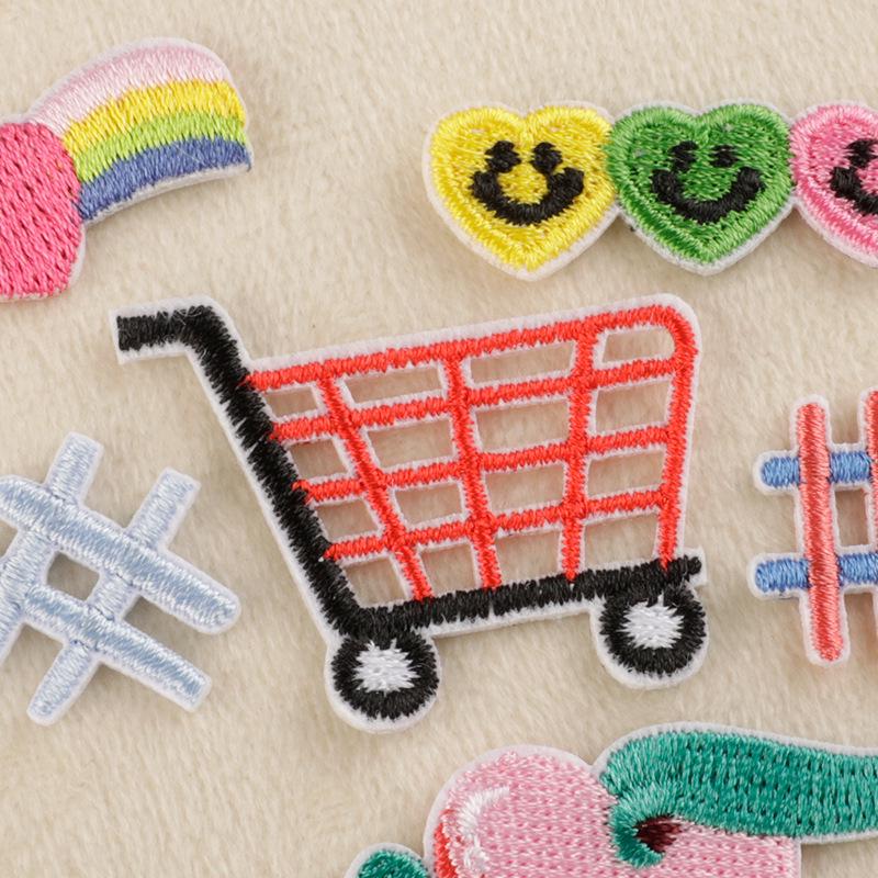 Korean Wappen Embroidery Self-Adhesive Patch for Clothing & DIY Accessories