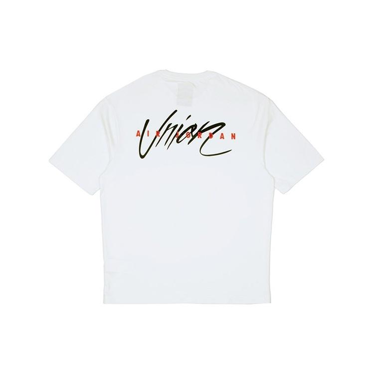Air Jordan x Union LA Dunk Printing Sports Round Neck T-Shirt Asia Sizing 'White' Men's CZ1458-100