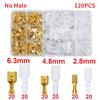 Cold Pressed Reed Terminals 2.8/4.8/6.3mm Insulated Male And Female Spade Crimp Terminals Wire And Cable Connector Combo Kit