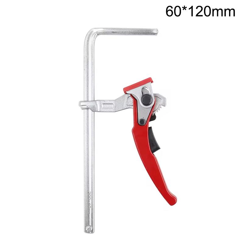 

Quick Release Ratchet Guide Rail Clamp Carpenter F Clamp Heavy Duty Track Clamp With Anti-Slip Pad For Mft Table & Guide Rail A1