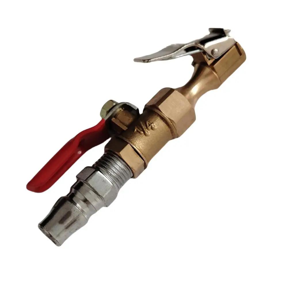 

Насадка для накачивания автомобильных шин с фиксатором, быстросъемный патрон для накачивания шин, насадка для шланга быстрой накачки с клапаном, адаптер для воздушного компрессора для автомобиля I9Q8