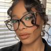 Retro temperament large frame cat eye glasses frame new can be equipped with myopia flat mirror anti-blue light ins glasses frame