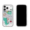 Case for Iphone 17 Pro 13 15 12 XS Max 16 Plus 14 11 18 Pro Max Air XR Dinosaurs and Fruits Shattered Airbag Shockproof Cover