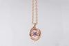 [DancingStoneStar] Heart Stone Dancing Necklace Top (Separate) SETS-8757 Pink Gold