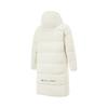Li-Ning Fitness Series Sports Casual Hooded Simple Zipper Solid Color Down Jacket Women Outerwear White AYMU528-1