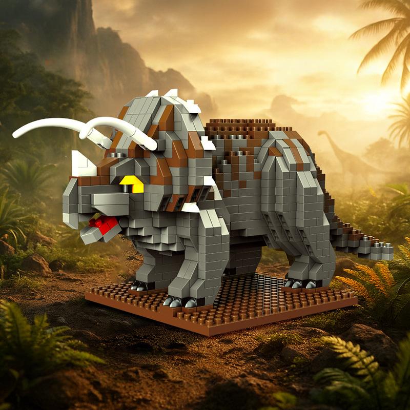 Hot Sale Dinosaur Series Assembled Building Blocks Toys Jurassic Tyrannosaurus Rex,Velociraptor Simulation Model Children's Gift