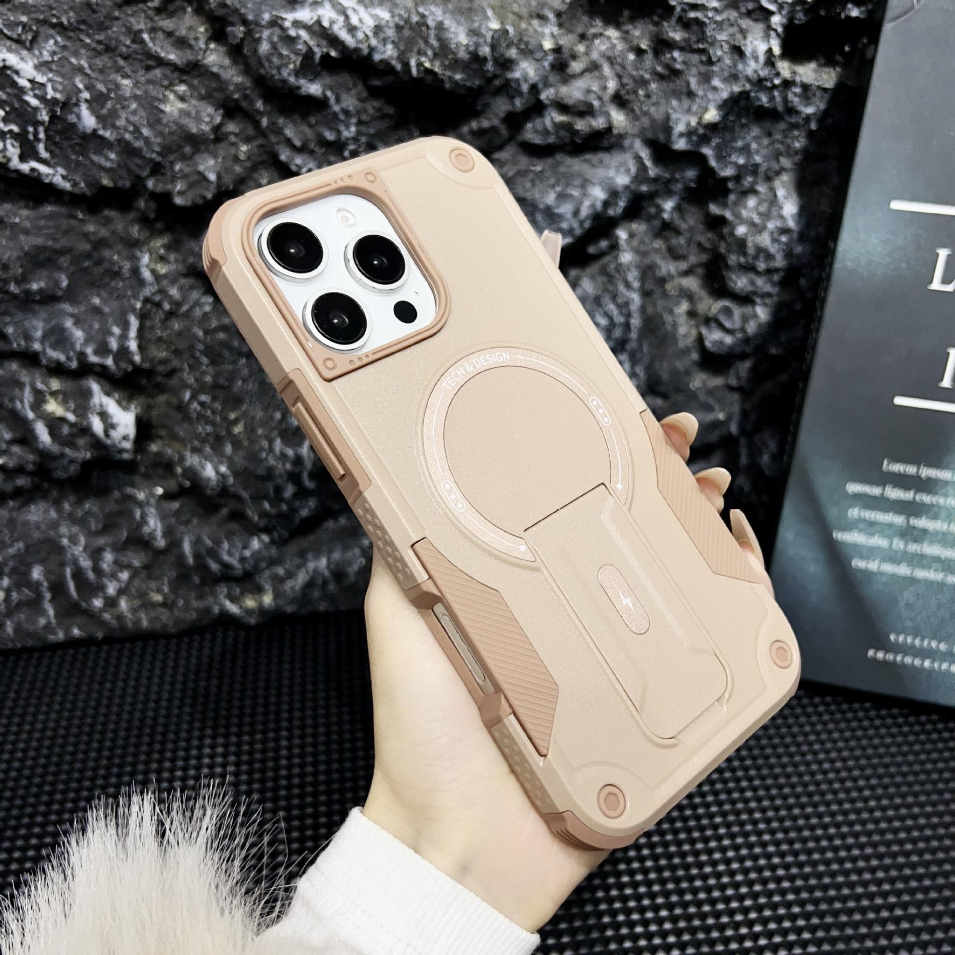 

Невидимый кронштейн с магнитной адсорбцией Чехол для мобильного телефона Подходит для iPhone 16 Pro Защитный чехол Apple 15 Чехол 14plus iPhone16Plus