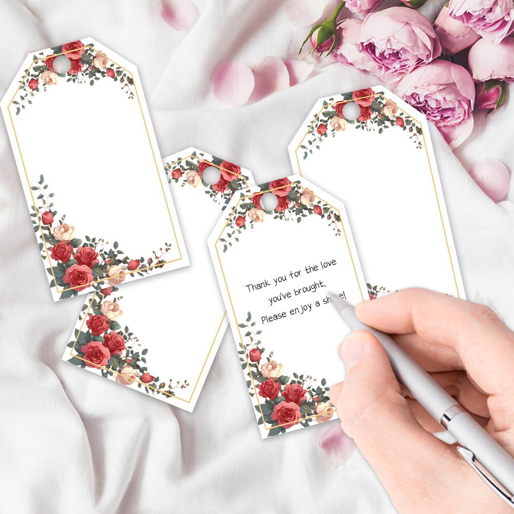 40pcs, Christmas tags, gift labels, party decorations, DIY cards, holiday home decor, greeting cards, party cards, gift twine