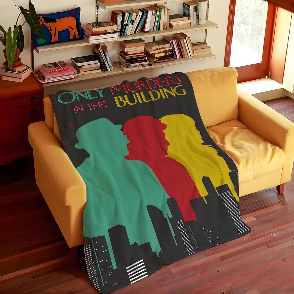 Drama O-Only Murders In the B-Building Throw Flannel Cozy Print Blanket, Portable, Durable Machine Washable Cute Cool