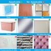 15 Pack Shower Caddy Adhesive Replacement, No Drilling Shower Shelf Adhesive, Strong Caddy Sticker Hooks Replacement for Showers Shelves and Kitchen