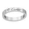 C De Klassischer Buchstaben Platin Diamant Ring Unisex Ringe B4051300