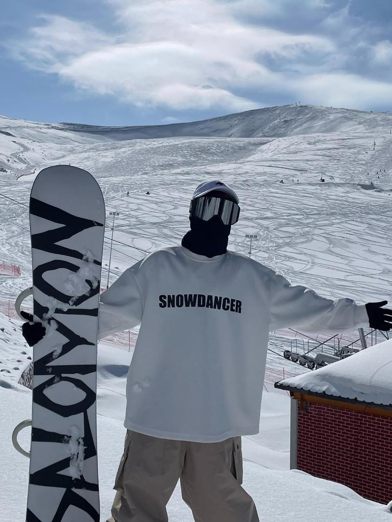 Ice Degree Waterproof Windproof Oversize Ski Sweatshirt for Men & Women - Breathable, White, Trendy