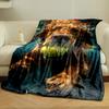 Underwater Golden Retriever Blanket Bedroom Blanket for Livingroom Couch Lunch Break Soft Throw for Friend's Festival Gift