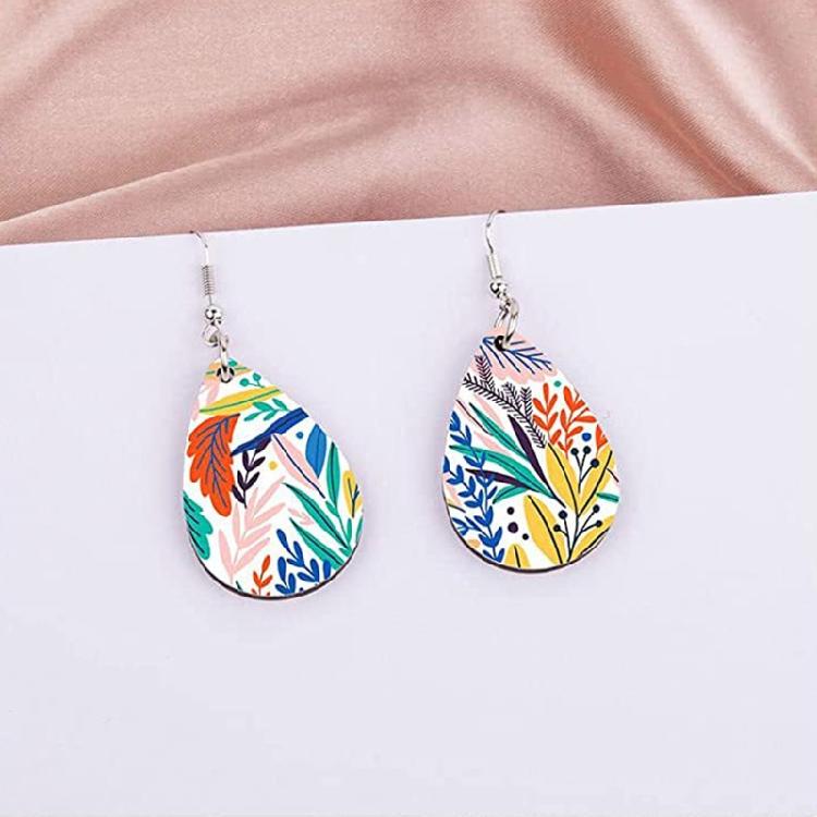 260x Heat Transfer Earring with Earring Hook Jump Ring Ear Plug Holder Card Bag